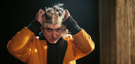 Schön selbstreferentiell: Hamlet-Darsteller Lars Eidinger als Ha...
