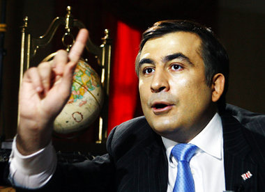 Selbstbewußter Verlierer: Georgiens Präsident Michail Saakaschwi...