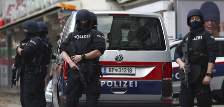 Vieles noch unklar: Der Tatort im Zentrum Wiens nahe der Hauptsy... Vieles noch unklar: Der Tatort im Zentrum Wiens nahe der Hauptsy...