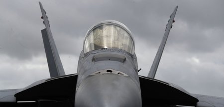 Militärisch hält die Achse Washington-Berlin: F-18-Kampfflugzeug