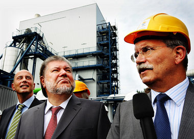Am 18. August ließen sich Verkehrsminister Wolfgang Tiefensee un...
