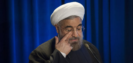 Irans Präsident Hassan Rohani in New York (26.9.2013)
