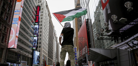 Propalästinensische Demonstration in New York (18.5.2018)