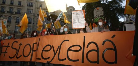 Gegen die Reform: Rechte am Donnerstag in Madrid