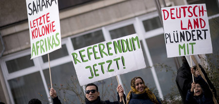 Prangern Mitverantwortung der BRD an: Proteste gegen die Besetzu... Prangern Mitverantwortung der BRD an: Proteste gegen die Besetzu...