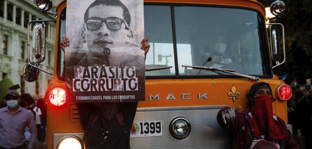 Demonstranten in Guatemala-Stadt fordern ein Ende von Korruption...