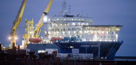 Das russische Verlegeschiff »Akademik Tscherski«