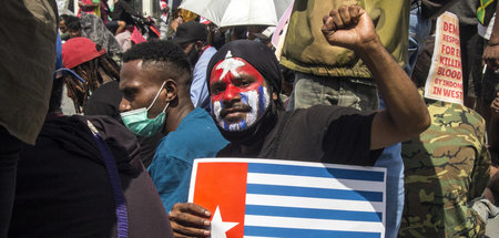 Demonstration für die Unabhängigkeit Westpapuas in Yogyakarta am...