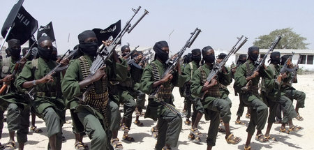 Al-Shabaab-Kämpfer bei einer Übung südlich von Mogadischu (17.2.