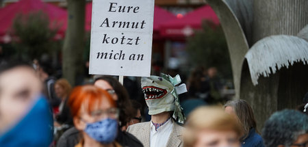 Demo »Wer hat, der gibt«. Um zu geben, muss genommen werden – be...