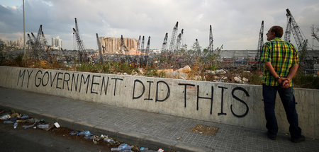 »Meine Regierung hat das getan«: Hafenviertel in Beirut am 11. A...