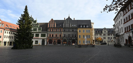 Der Marktplatz in Weimar (15.11.2020)