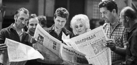 Bei Lohnabhängigen beliebt. In den 70ern erreichte die Prawda ei...