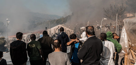 Brand im Flüchtlingslager Samos