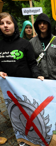 Protest gegen Kohlekraftwerke am  10. Juli in Potsdam