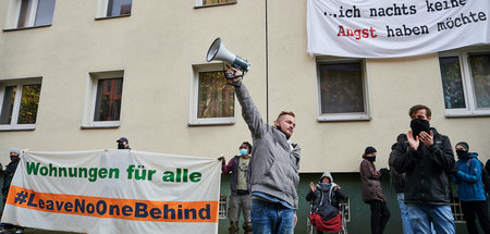 Spekulativer Leerstand: Besetzung des Hauses Habersaathstraße 46...