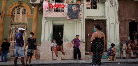 »Ich liebe dich«: Straßenszene in Havanna am 28. September