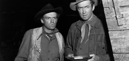 Emerson Cole (Arthur Kennedy, l.) und der ehemalige Bandit Glyn ...