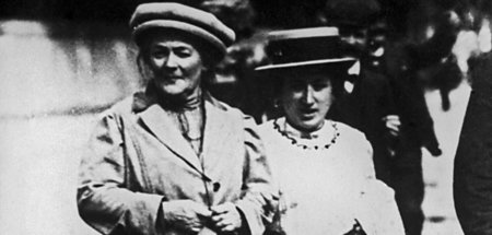 Berlin, 21. Januar 1910: Clara Zetkin (l.) und ­Rosa Luxemburg