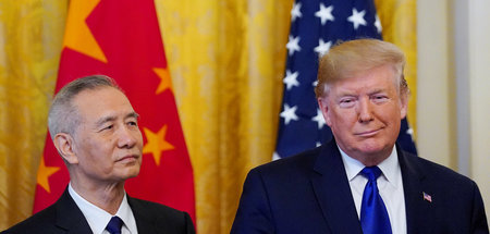 Waffenstillstand: Chinas Vizepremierminister Liu He und US-Präsi...