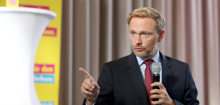 Politik als Showgeschäft: Christian Lindner (Paderborn, 28.8.202...
