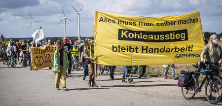 Protest im rheinischen Braunkohlerevier (30.8.2020)