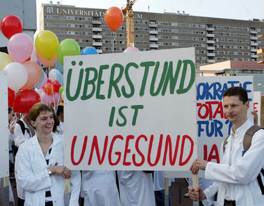 Demonstrationen dieser Art könnten bald wiederholen: Klinikum Fr... Demonstrationen dieser Art könnten bald wiederholen: Klinikum Fr...