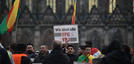 Kurdische Demonstranten in Magdeburg (23.1.2018)