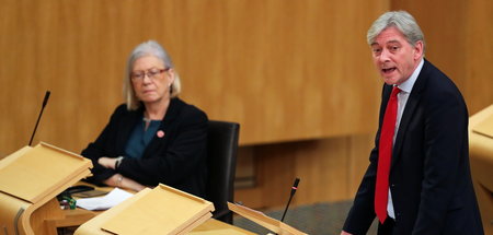 Damals noch Vorsitzender von Labour in Schottland: Leonard währe... Damals noch Vorsitzender von Labour in Schottland: Leonard währe...