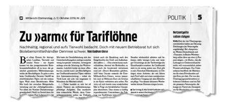 Stein des Anstoßes: jW-Bericht über Arbeitsunrecht bei Dennree
