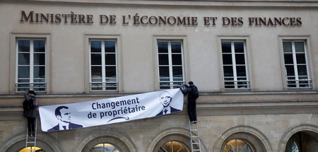 Eignen sich gut für Protest: Der französische Präsident und der ...