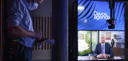Agenda der Globalisierer: WEF-Chef Klaus Schwab bei virtueller P...