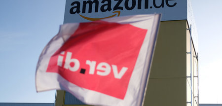 Streik bei einem Amazon Logistikzentrum in Leipzig (29.11.2019)