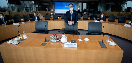 Andreas Scheuer ist mit sich sichtlich zufrieden (Berlin, 28.1.2... Andreas Scheuer ist mit sich sichtlich zufrieden (Berlin, 28.1.2...