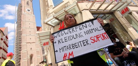 Die H&M-Beschäftigten protestieren schon seit langem gegen schle... Die H&M-Beschäftigten protestieren schon seit langem gegen schle...
