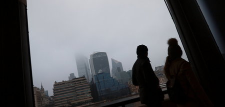 Silhouette der City of London, dem Finanzdistrikt der Stadt