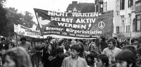 Meilenstein der Friedensbewegung: Gert Sommer gehörte 1980 zu de...