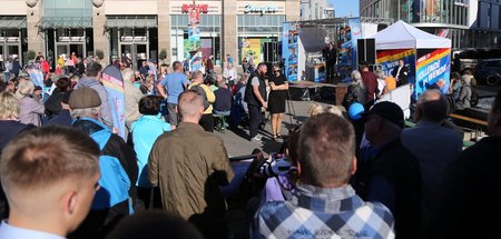 Wahlkampfauftritt der Thüringer AfD in Erfurt (27.10.2019)