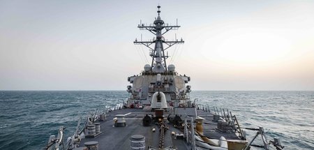 Die »USS John S. McCain« am Donnerstag in der Straße von Taiwan