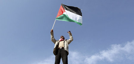 Gaza: Solidaritätsdemo mit den Tunesiern, die ihren Langzeitherr...