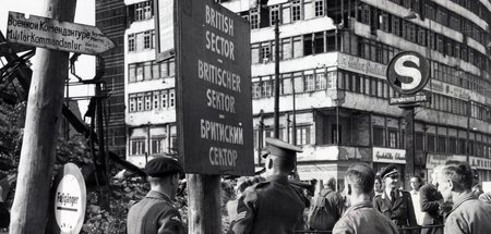 Straßenszene am Potsdamer Platz in Berlin 1948