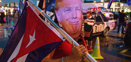 Exilkubaner demonstrieren in Miami für Trumps Wiederwahl (7. 11....