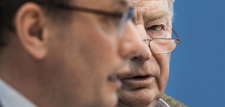 Tino Chrupalla und Alexander Gauland (Berlin, 24.2.2020)