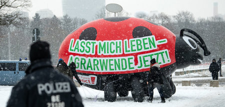 Umweltschutzaktivisten protestieren in Berlin für Insektenschutz...