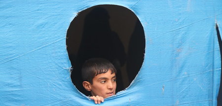 Ein Junge im Flüchtlingslager Al-Hol in Nordsyrien