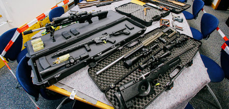 In NRW sichergestellte Schusswaffen (Wuppertal, 17.11.2016)