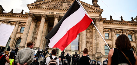 Die Proteste am 29. August vor dem Reichstag in Berlin