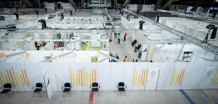 Ein Impfzentrum in Berlin