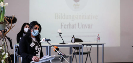 Serpil Temiz Unvar am Montag bei der Vorstellung der Bildungsini...