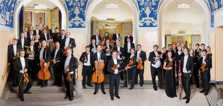 Ausnahmsweise nicht im Orchestergraben: Münchner Rundfunkorchest...